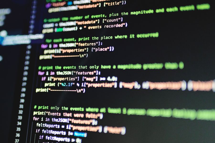 Code on a developer's screen